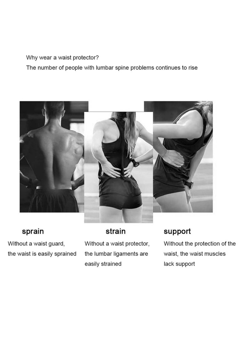 Generic Protective sports waist belt Men's basketball training Fitness waist belt Lumbar spine support Intervertebral disc waist protection Women's abdominal belt - Image 2