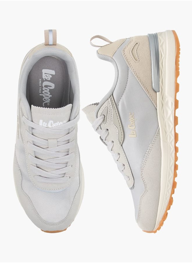 Lee Cooper - Women's Panelled Sneakers with Lace-Up Closure - Image 1