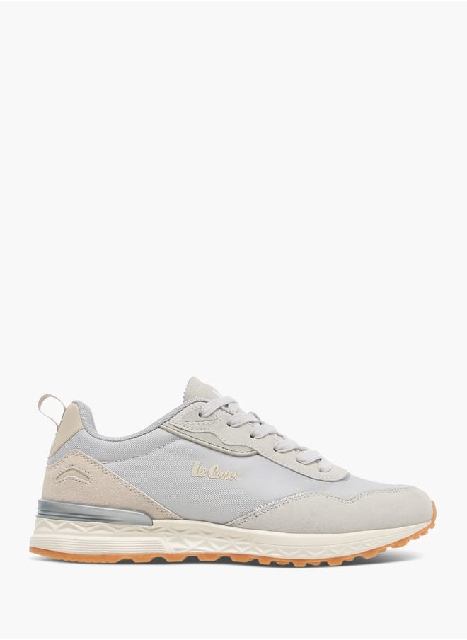 Lee Cooper - Women's Panelled Sneakers with Lace-Up Closure - Image 1