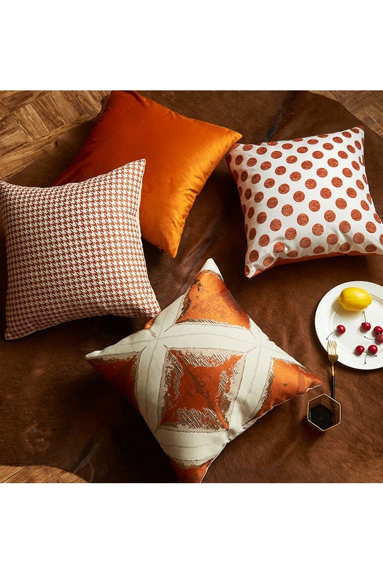 هومستر حزمة من 4 رمي غطاء وسادة للأريكة ، الأنماط الهندسية الزخرفية الحديثة ، حالة وسادة حالة وسادة لغرفة غرفة النوم غرفة أريكة كرسي السيارة - Image 1