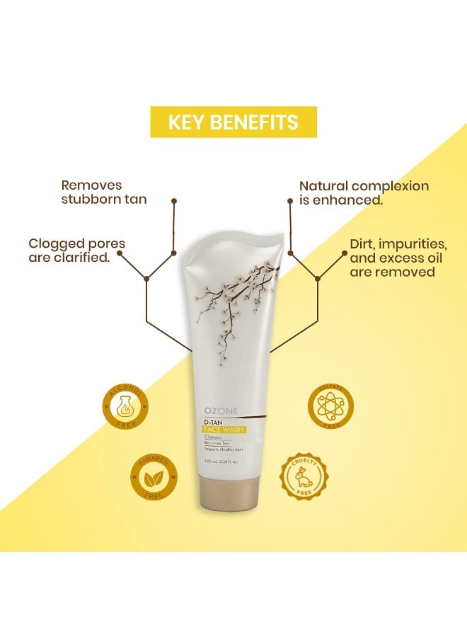 أوزون مجموعة دي تان إكستنشن كومبو (غسول للوجه + كريم للوجه + كريم للوجه + مقشر للوجه) - لإزالة التسمير الشمسي - 300 جم - Image 5