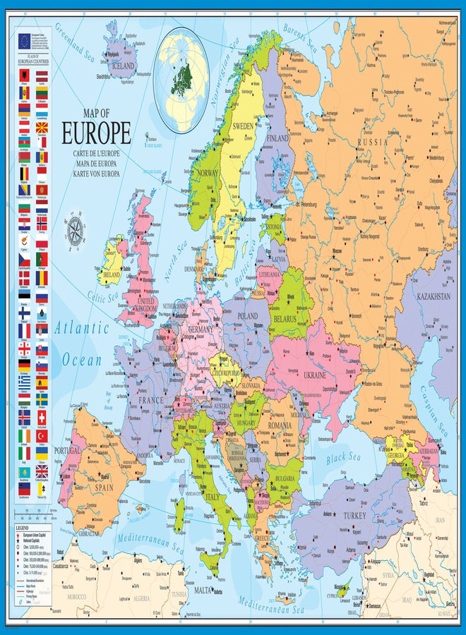 EuroGraphics Map of Europe-1000 Piece Puzzle - Image 1