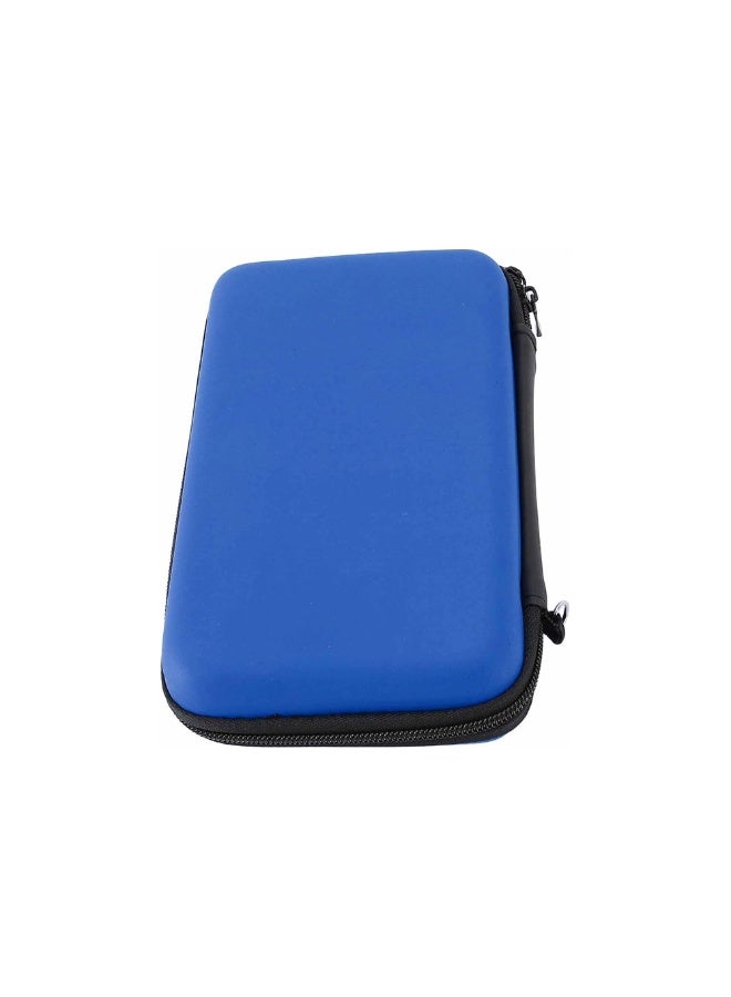 حالة تخزين لنينتندو الجديدة 3DS XL الجديدة 3DS LL ، حالة حمل واقية مقاومة للماء مع حزام المعصم القابل للفصل درع صلب مدمج للاعب المحمول (أزرق) - Image 5