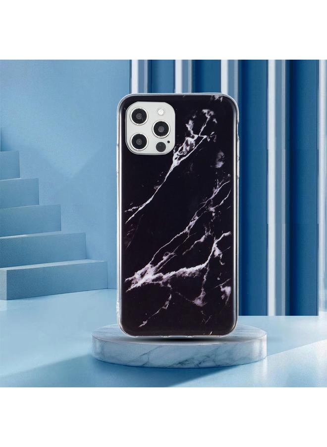 زبون جراب لهاتف iPhone 12 Pro Max IMD من مادة TPU بنمط رخامي - Image 2