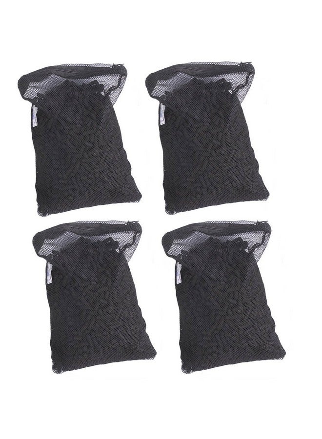 CNZ Media Filter Bags Activated Carbon Charcoal Aquarium Fish Tank Pond Canister Filter, 4 Lb., Black C4Pk