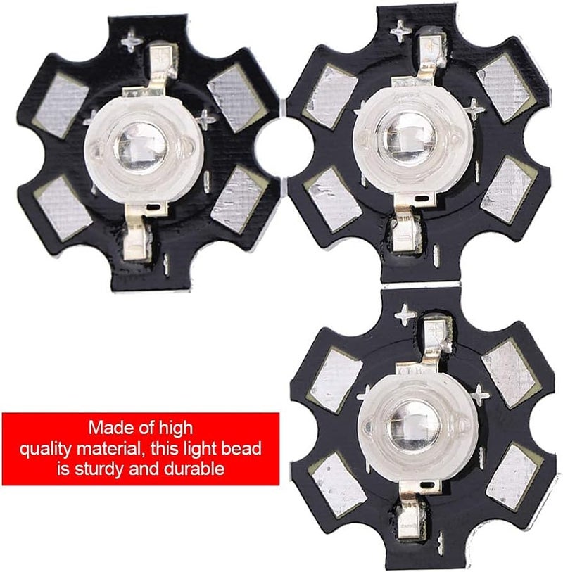 klarako 25 Pcs LED Chips, 3W High Power LED Lamp Beads Emitter Diode Chips for DIY Lighting Fixtures(Red) - Image 4