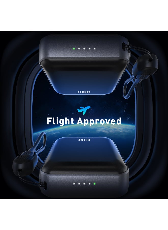 JODA Metix 18 Power Bank 18000mAh 22.5W PD With Cabel USB-C  Portable Charger ⚡🔋Fast Charging Power Bank ⚡18000 mAh Power Bank 🔋USB-C Power Bank 🔌PD Fast Charging Power Bank ⚡3-Port Power Bank 📱22.5W Fast Charger ⚡Power Bank for Smartphones 📱USB-A and USB-C Charger 🔌Portable Power Bank for Travel ✈️Charger for iPhone & Samsung 📱 - Image 4