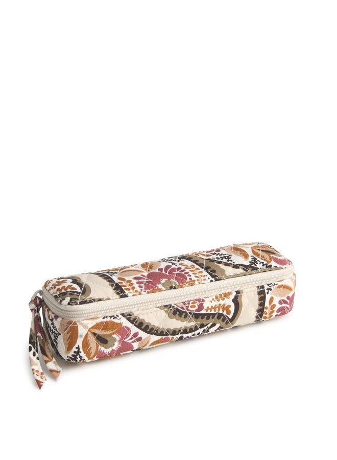 Vera Bradley حافظة أقراص السفر القطنية الفاخرة، تصميم بايسلي مزهر، مقاس واحد - Image 1