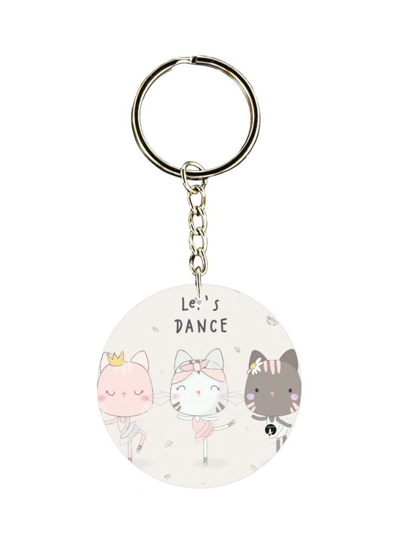 RKN Cat Printed Keychain