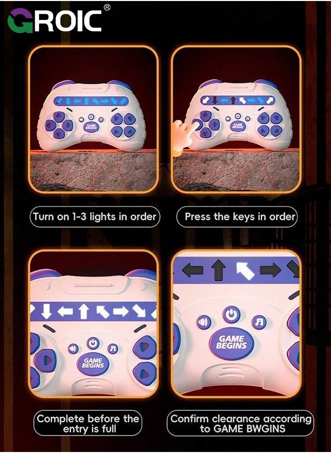 GROIC - Speed Push Game Toys, Electronic Handheld Game, Fidget Toys with RBG Lights & Music, 4 Thrilling Game Modes, 999+ Level, 24 Songs, Durable Handheld Puzzle Games Sensory Toys Memory Game - Image 1