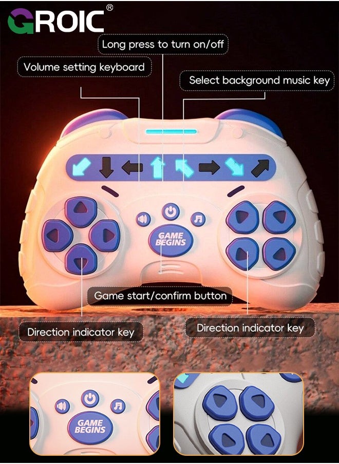 GROIC - Speed Push Game Toys, Electronic Handheld Game, Fidget Toys with RBG Lights & Music, 4 Thrilling Game Modes, 999+ Level, 24 Songs, Durable Handheld Puzzle Games Sensory Toys Memory Game - Image 1