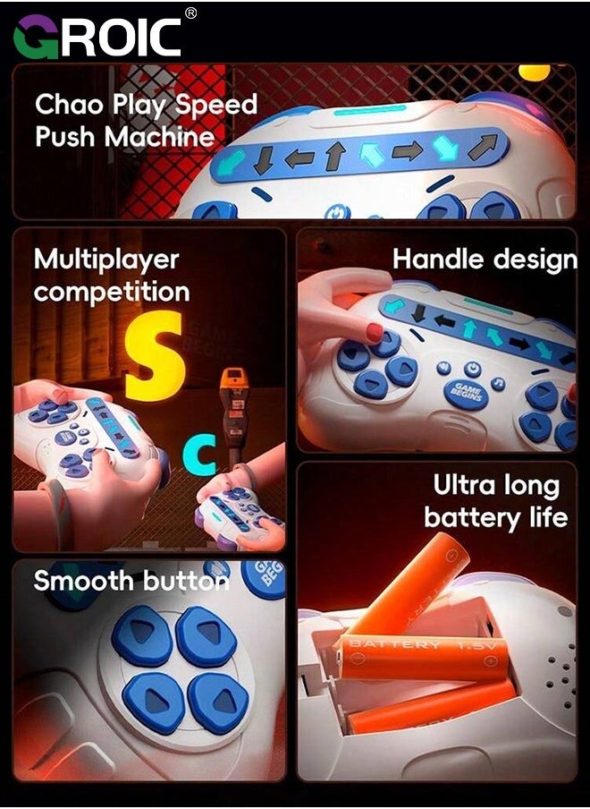 GROIC - Speed Push Game Toys, Electronic Handheld Game, Fidget Toys with RBG Lights & Music, 4 Thrilling Game Modes, 999+ Level, 24 Songs, Durable Handheld Puzzle Games Sensory Toys Memory Game - Image 1