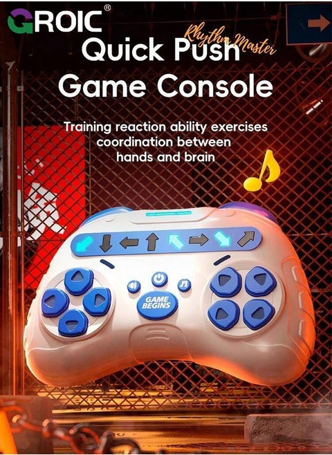 Speed Push Game Toys, Electronic Handheld Game, Fidget Toys with RBG Lights & Music, 4 Thrilling Game Modes, 999+ Level, 24 Songs, Durable Handheld Puzzle Games Sensory Toys Memory Game