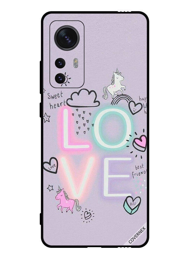 Covernex Protective Case Cover For Xiaomi 12 Sweet Heart Love Unicorn - Image 1