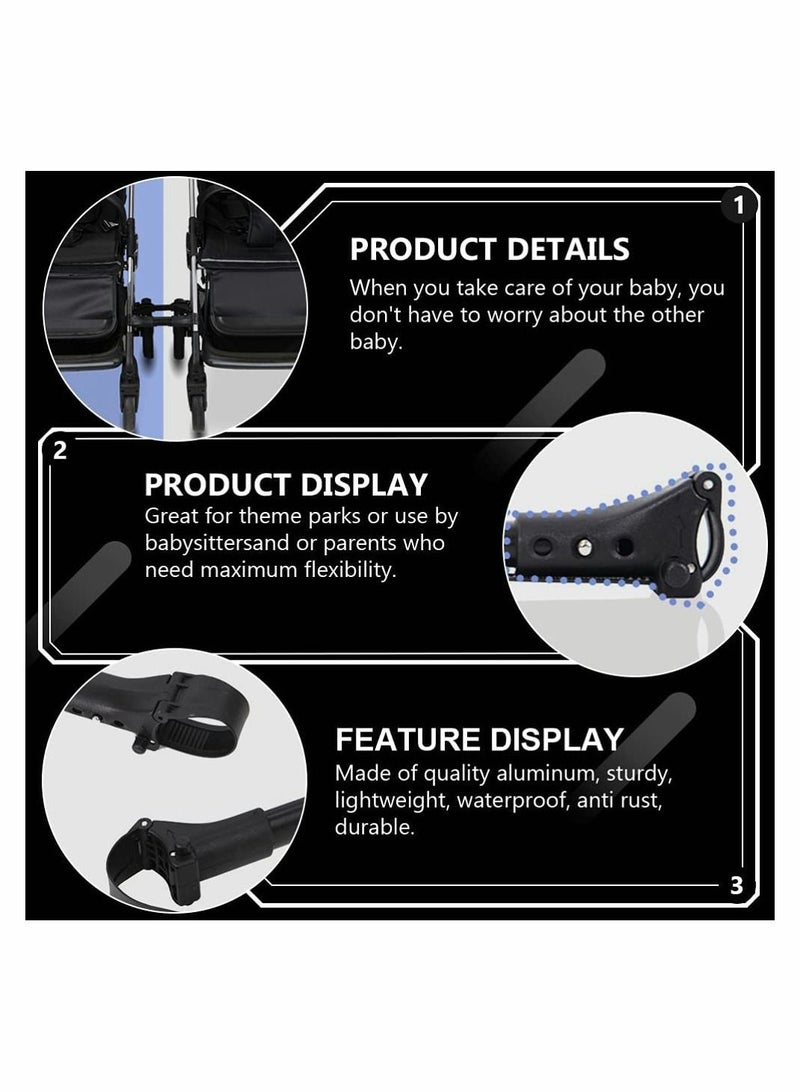 Y&D Twin Stroller Connector, Universal Joints, Connectors to Convert Two Single Strollers into One Double Fits Most - Image 3