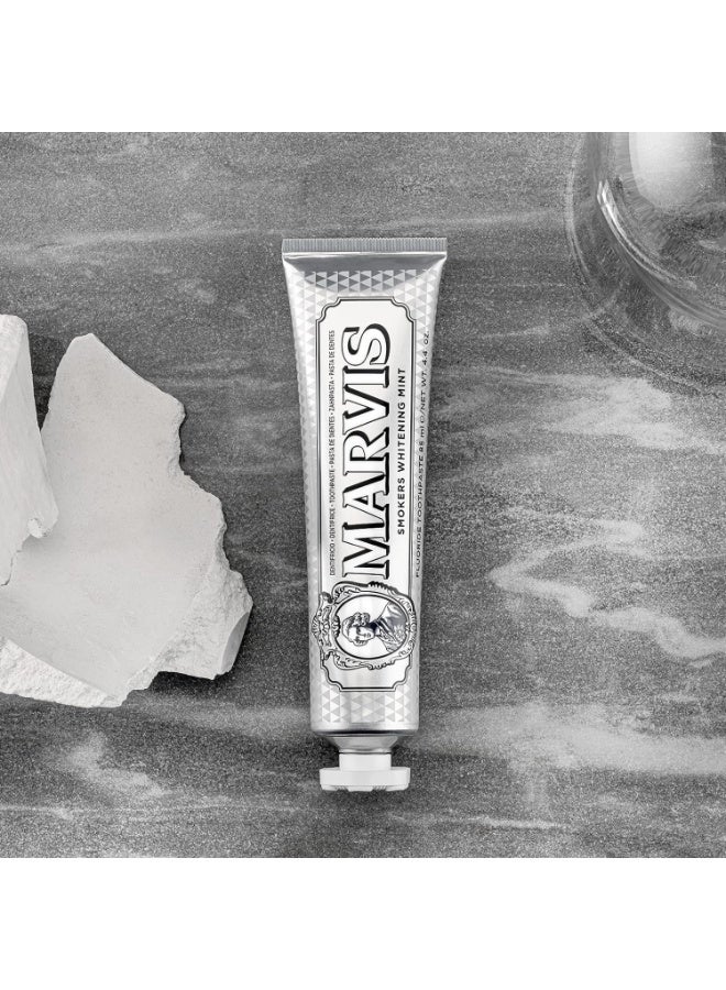 Marvis 2pcs Smoker Whitening Mint Toothpaste - 85ml/4.4 oz Packed with Xylitol for Effective Teeth Whitening and Fresh Breath - Image 3