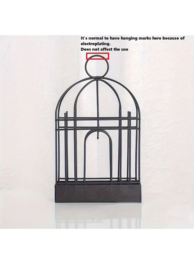 Golden Vintage Birdcage Mosquito Coil Holder Portable Metal Incense Burner Home Garden Decor - Image 5