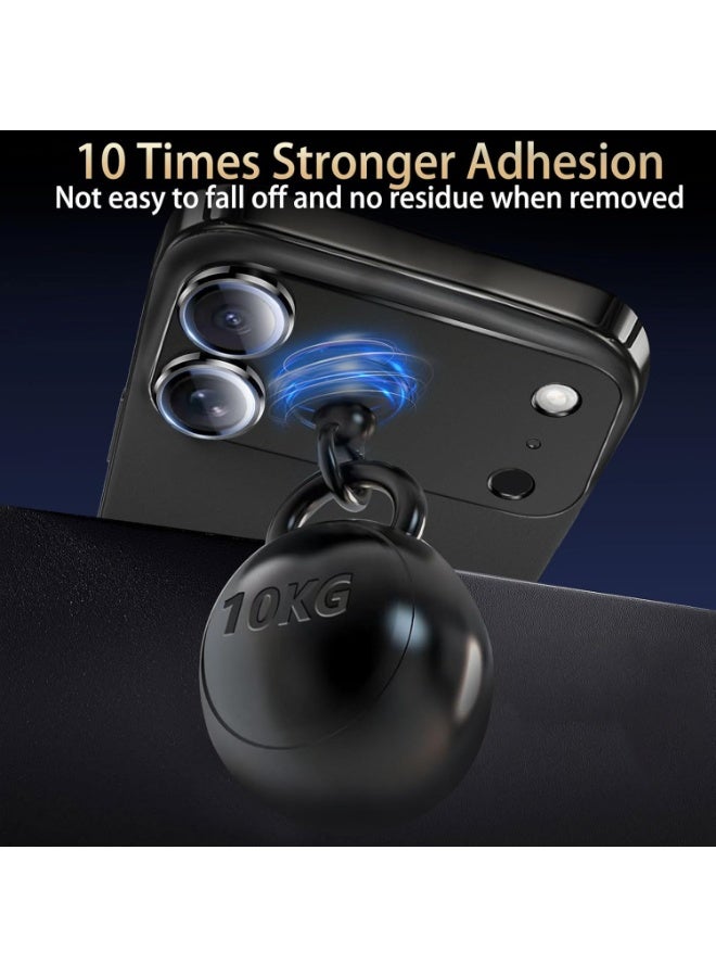 For iPhone 17 Pro Camera Lens Protector [Drop Protection] [Full Coverage] [3D Metal] [Case Friendly] Tempered Glass Camera Cover — Black - Image 4