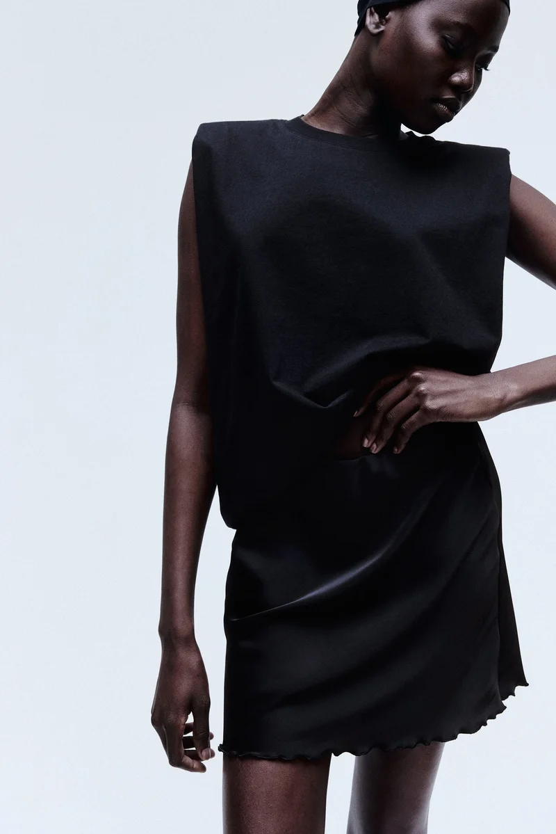 H&M Satin slip skirt