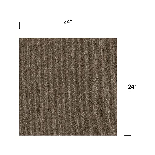 Mohawk Basics 24" x 24" Berber (Loop pile), 0.07" Pile Height, Carpet Tile, PET Fiber, Earth Tone Color, (24 Tiles), (96 sqft/carton) - Image 3