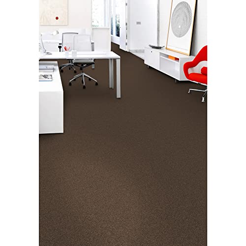 Mohawk Basics 24" x 24" Berber (Loop pile), 0.07" Pile Height, Carpet Tile, PET Fiber, Earth Tone Color, (24 Tiles), (96 sqft/carton) - Image 4
