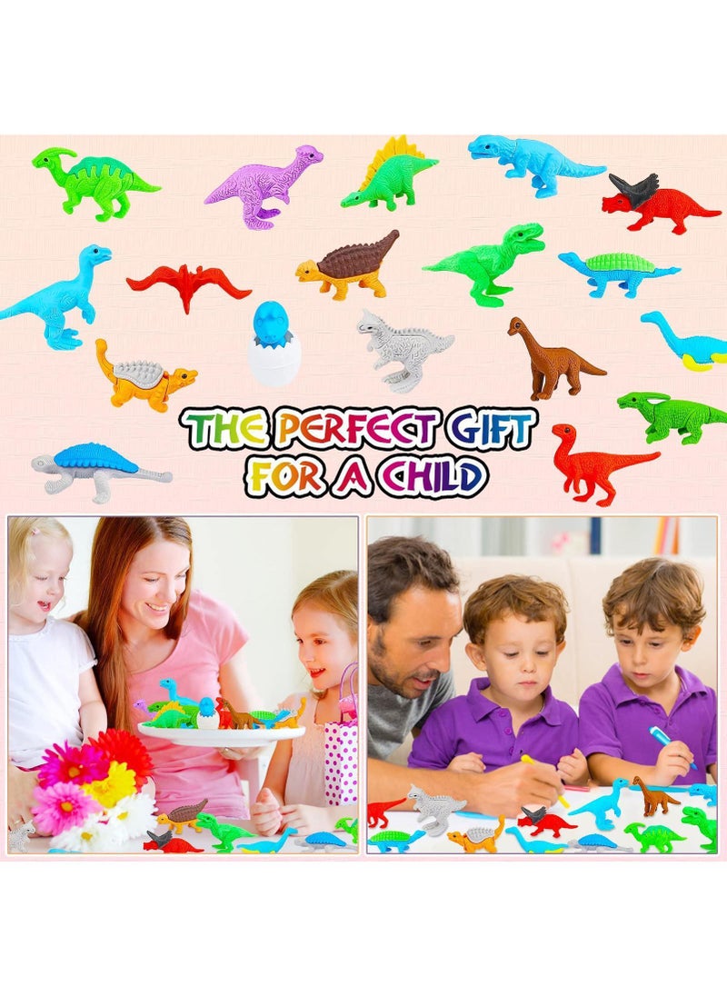 Sweet seven 35Pcs Animal Erasers Bulk Mini Pencil Erasers Set - Fun Desk Pets Assembly Puzzle for Kids - Party Favors, Classroom Prizes - Gifts and School Supplies  - Image 4