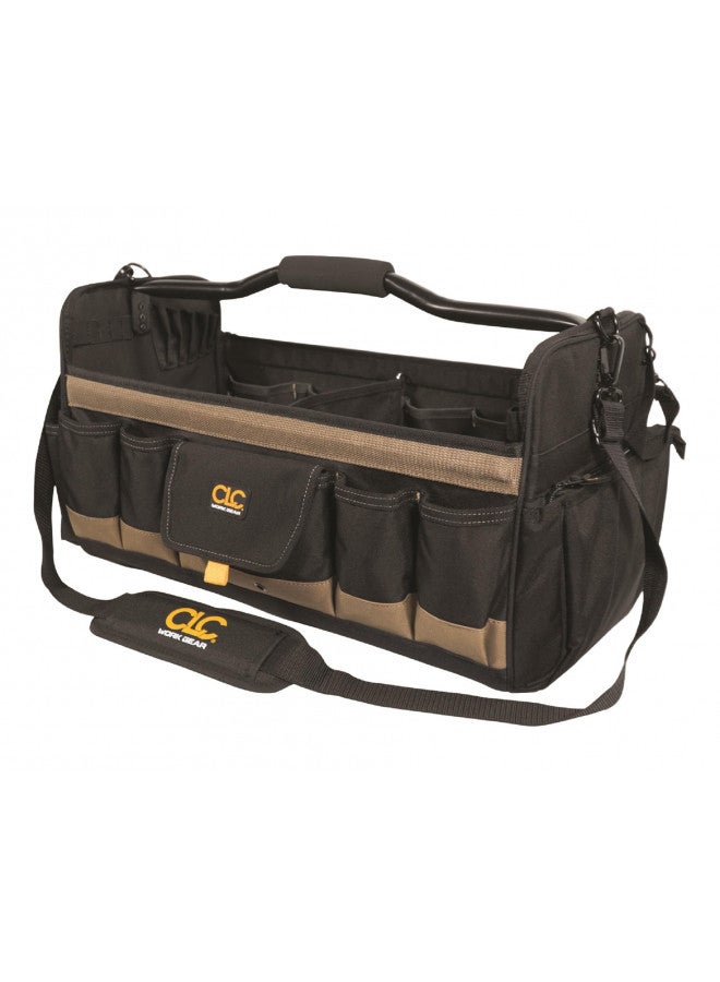 Custom Leathercraft CLC WORK GEAR 1579 20 Inch, Open Top, Soft Sided Tool Box, 27 Pockets  - Image 1