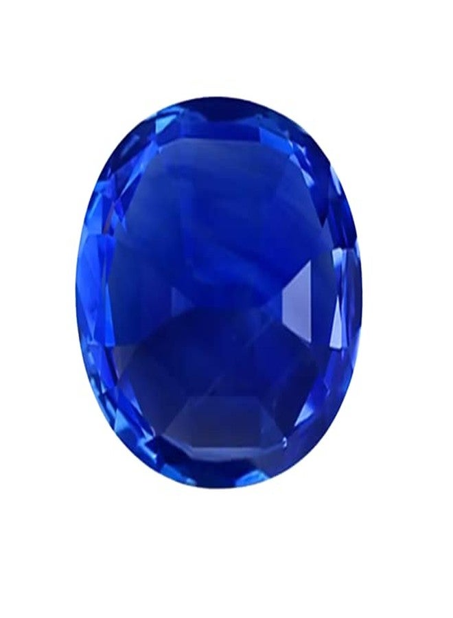 IRIS GEMS 4.56 Ratti/4.15 Carat Genuine Kashmiri Blue Sapphire Stone Original Certified By IGL Oval Shape नीलम रत्न For Men Women Rings, Braclets, Pendants, Chains & More शनि रत्न Or शनिप्रिया For Jewellery making & Astrological Purpose - Image 2
