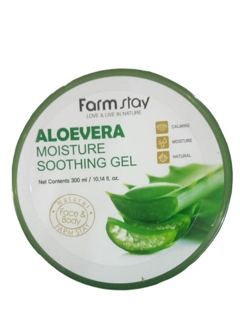 Moisturizing and smooth aloe vera gel 300 ml made in Korea