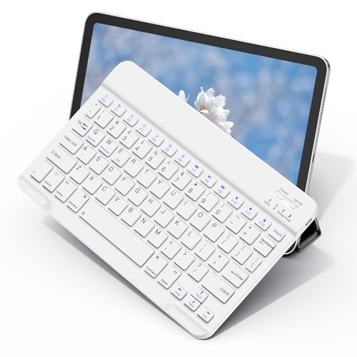 XIWMIX Wireless Bluetooth Keyboard for Samsung Galaxy Tablets, Ultra-Slim Portable, Type-C Rechargeable, Compatible with Tab A9+/S10 FE/S9/S9 FE/S9+/S9 FE+/S6 Lite/S7/A8 - Image 1