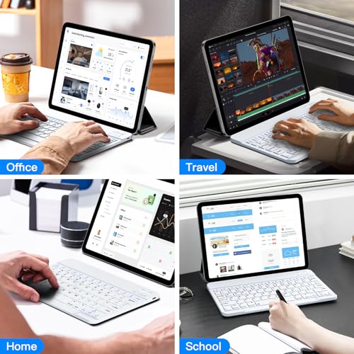 XIWMIX Wireless Bluetooth Keyboard for Samsung Galaxy Tablets, Ultra-Slim Portable, Type-C Rechargeable, Compatible with Tab A9+/S10 FE/S9/S9 FE/S9+/S9 FE+/S6 Lite/S7/A8 - Image 2