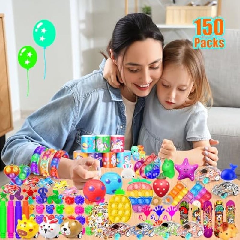 Party Favors for Kids 8-12 4-8, 150-Pack Fidget Toys Bulk, Treasure Box Toys for Classroom, Stocking Stuffers Goodie Bags, Classroom Prizes, Birthday Holiday for Boys Girls - Image 4