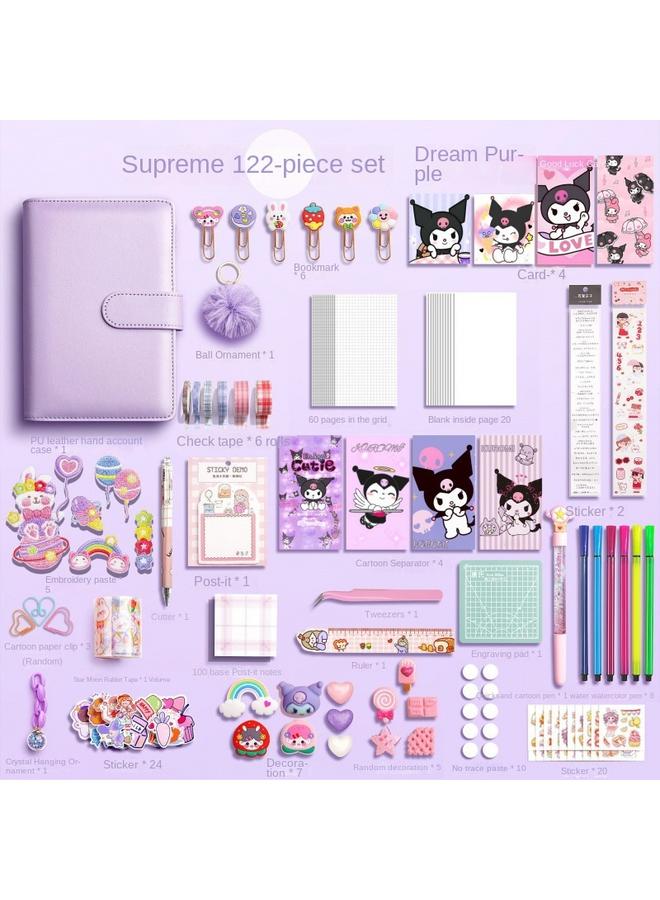 Bluejw Hand Account Gift Box Internet Celebrity Account Book Loose-leaf Removable Cute Girl Pink Large Large Capacity Suit Girl's Hair - Image 1