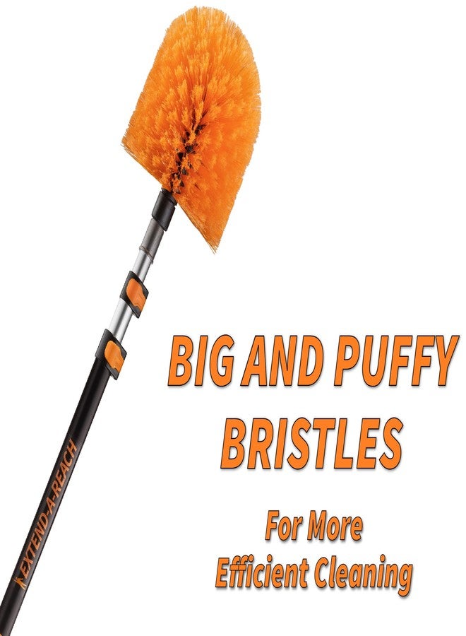 EXTEND-A-REACH Cobweb Duster Head Brush // Big and Puffy Spider Web Brush for Outdoor & Indoor Web Cleaning // Twist-On Corner Duster Fits Standard Acme Threaded Extension Poles // Best Cobweb Brush Head (No Pole) - Image 3