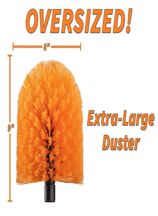 EXTEND-A-REACH Cobweb Duster Head Brush // Big and Puffy Spider Web Brush for Outdoor & Indoor Web Cleaning // Twist-On Corner Duster Fits Standard Acme Threaded Extension Poles // Best Cobweb Brush Head (No Pole) - Image 2