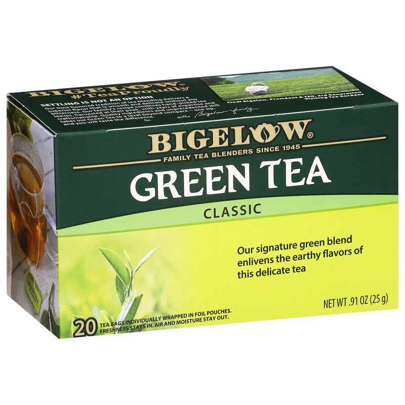 Bigelow Tea Classic Green Tea Caffeinated Tea 20 Count Box Pack of 6 120 Total Tea Bags - Image 3