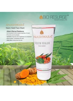 BIO RESURGE LIFE Anashwara Neem Haldi Face Wash To Remove Pimples And Acne (100 Ml)  - Image 4