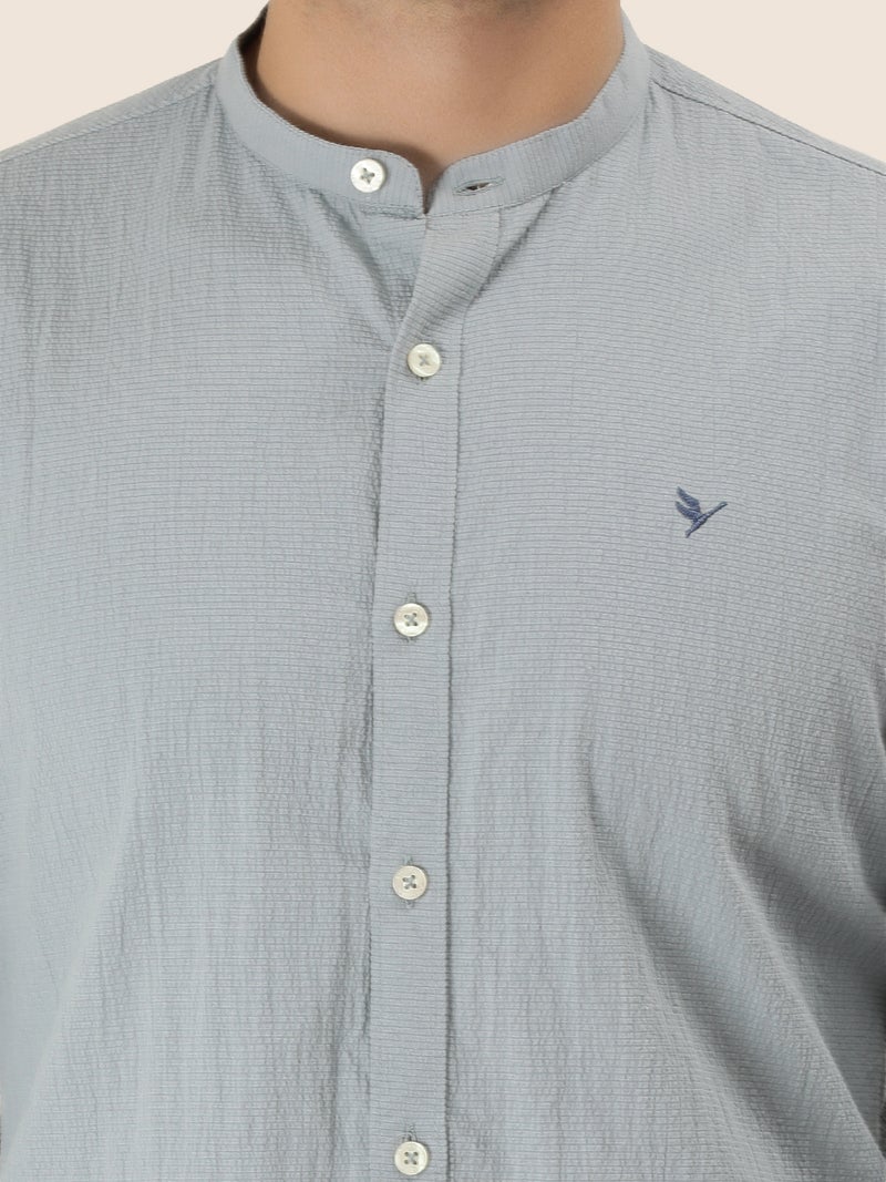 amswan Premium Men's Crinkle Cotton Shirt - Image 2