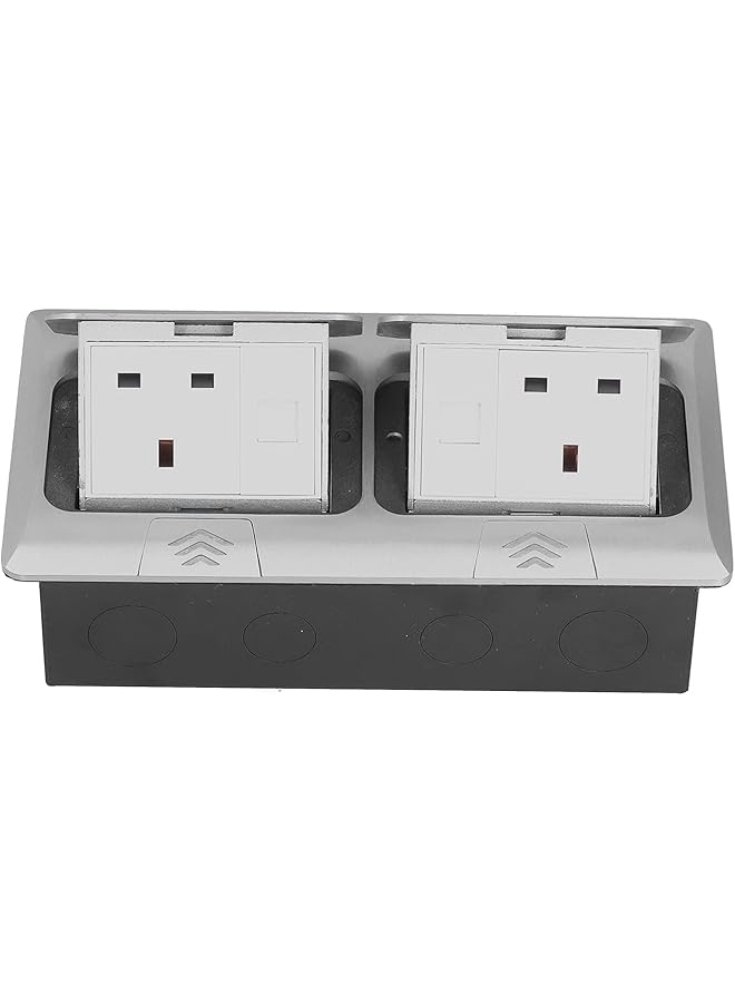 promass Floor Socket, Waterproof Aluminum Alloy 13A Desktop Power Outlet for Office for Counter(default) - Image 1