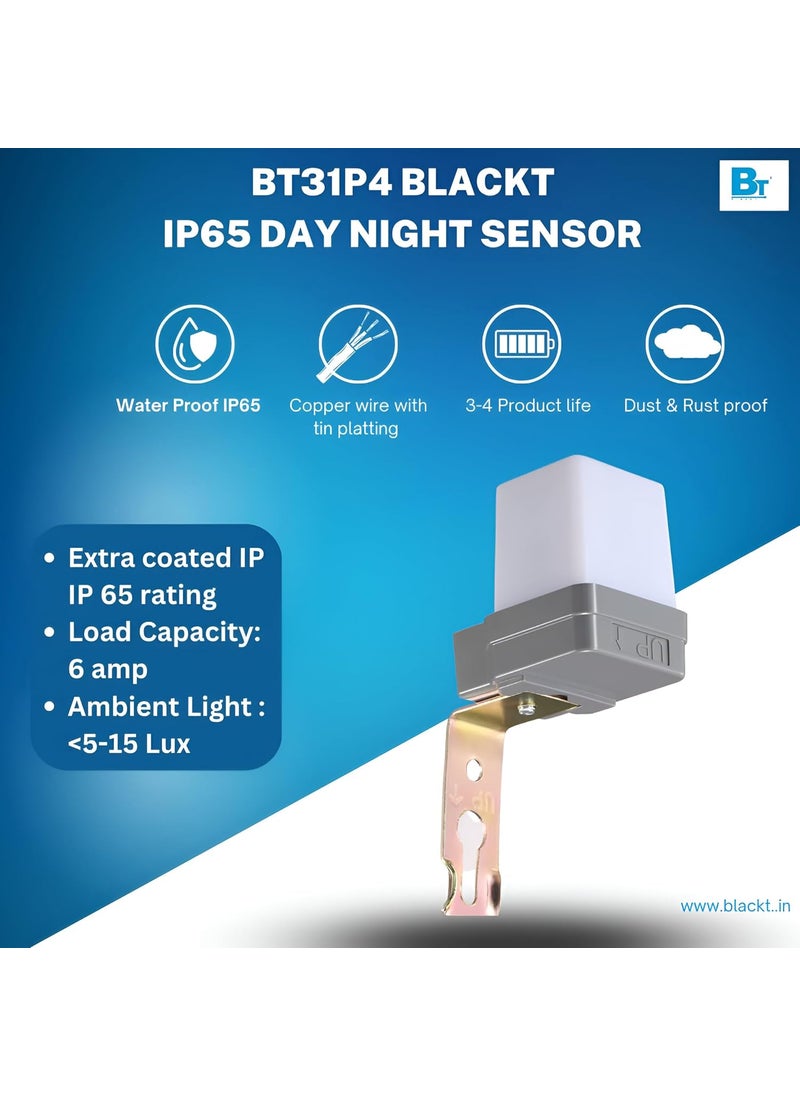 BlackT ElectroTech Blackt Electrotech BT31P4 IP65 230Volt Auto DayNight On Off Photocell LDR Sensor Switch for LightingWarranty18 Months Water  - Image 2
