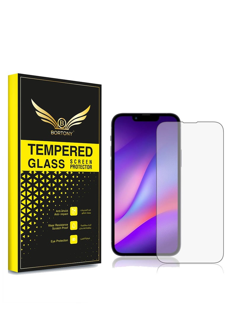 BORTONY Tempered Glass Screen Protector For iPhone 13/13 Pro 6.1 Inch Clear - Image 1