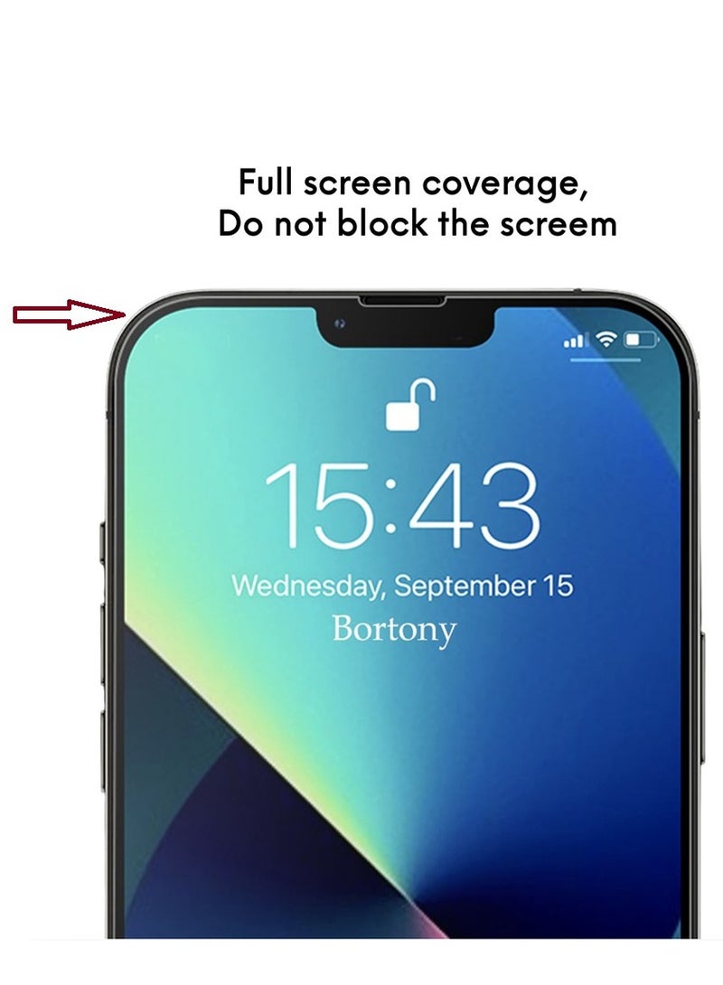 BORTONY Tempered Glass Screen Protector For iPhone 13/13 Pro 6.1 Inch Clear - Image 3