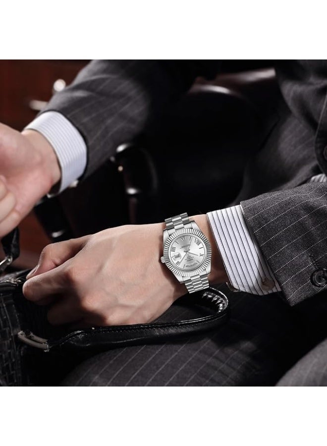 NIBOSI Men Watches Analog Quartz Stainless Steel Watches for men Waterproof Business Classic Desiger Wrist Watch Day&Date - Image 5