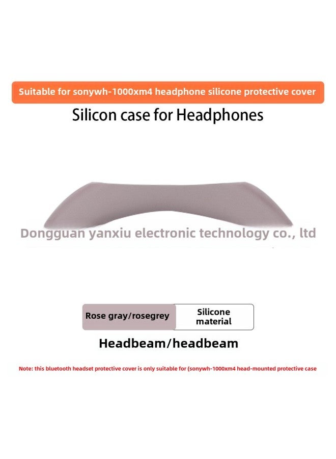 Suitable For SONY SONY WH-1000XM4 Ear Cap Head Beam Cover Skeleton Silicone Earmuffs Earplugs Protective Shell-Color:Skeleton Rose Gray-Model:Sony WH-1000XM4 - Image 1