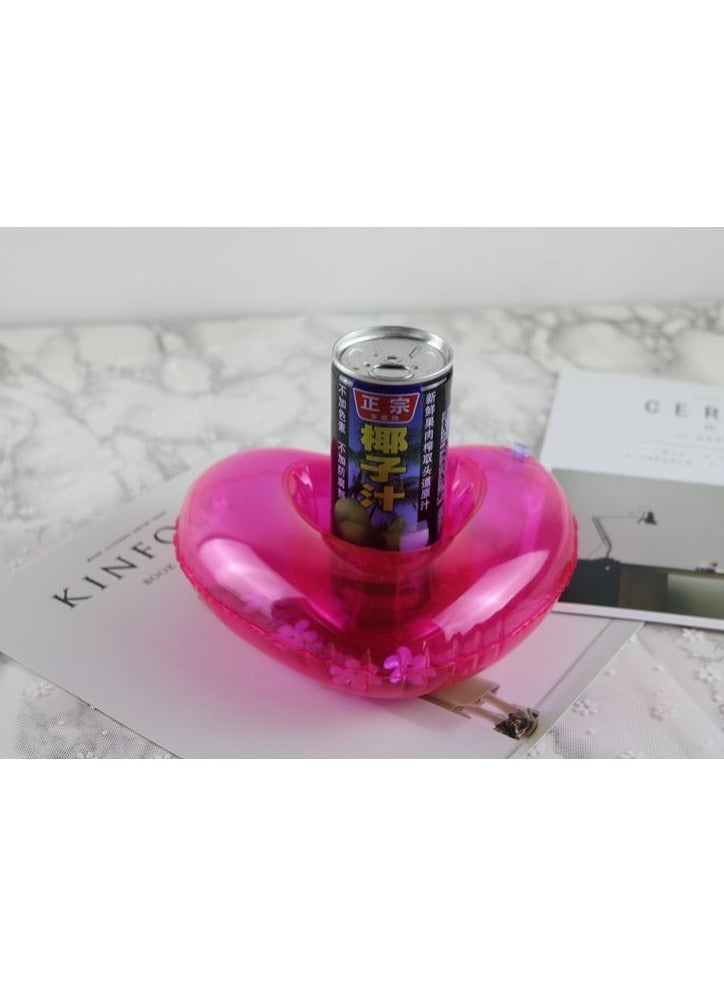 Loquat Love Shaped Inflatable Swimming Pool Portable Cup Holder - Image 4