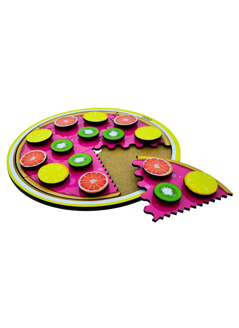 فوفا لوح تعليمي خشبي FOFA مع Velcro - فطيرة غريبة  - Image 4