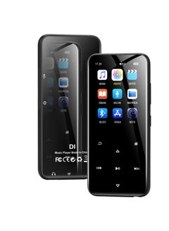 2.4-inch Mp3 Music Player Mp4 Card Insertable Touch Key Bluetooth Portable Personal Soundbox Digital Computer/mp3/mp4-Body Color:2.4-inch D1 Cool Black [Bluetooth + External]]-Memory Capacity:16GB
