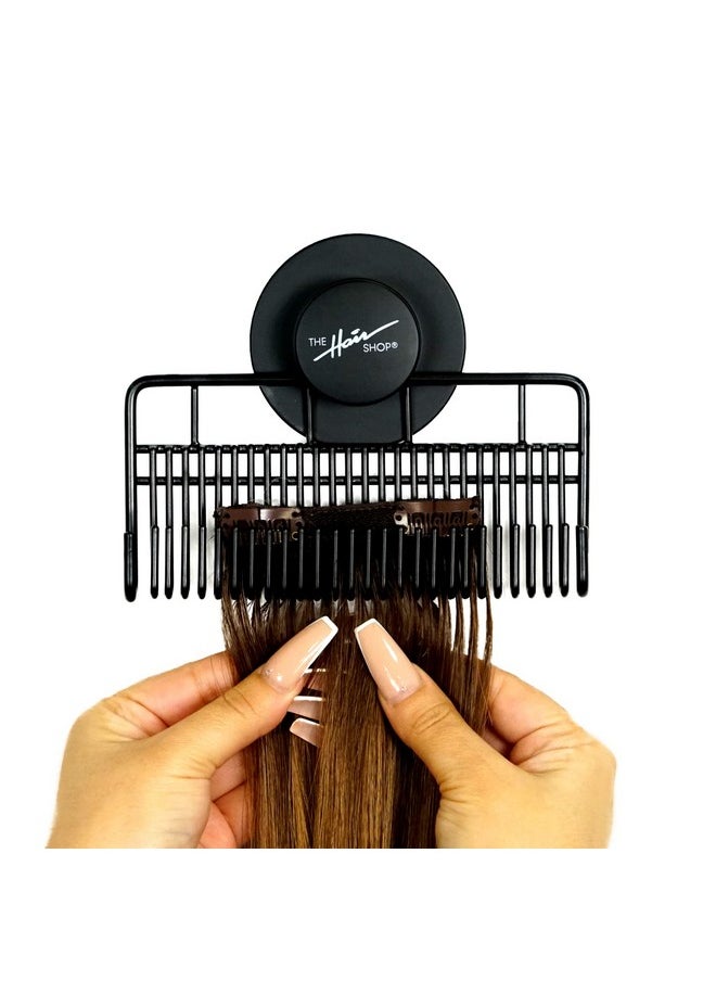 The Hair Shop Black Style Mate By The Hair Shop Styling Assistant Caddy 4In1 Stores Washes Styles And Secures Hair Extensions Works For Clipins Halos Wefts  - Image 2