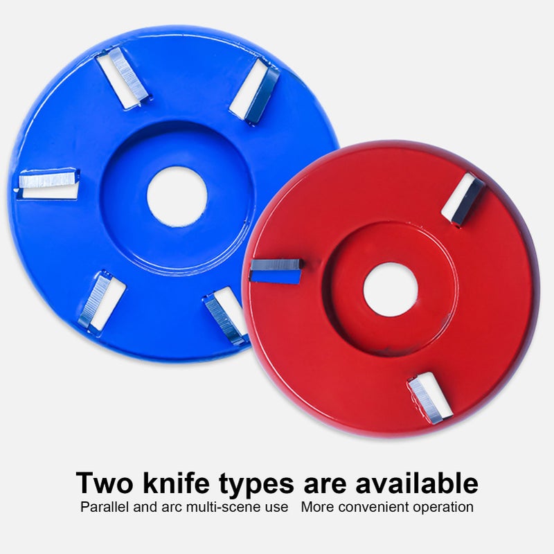 Wood Carving Cutter Disc Woodworking Shovel Plate Sculpting Tool Milling Attachment for 16mm Angle Grinder 3 Teeth Red Rrc - Image 4