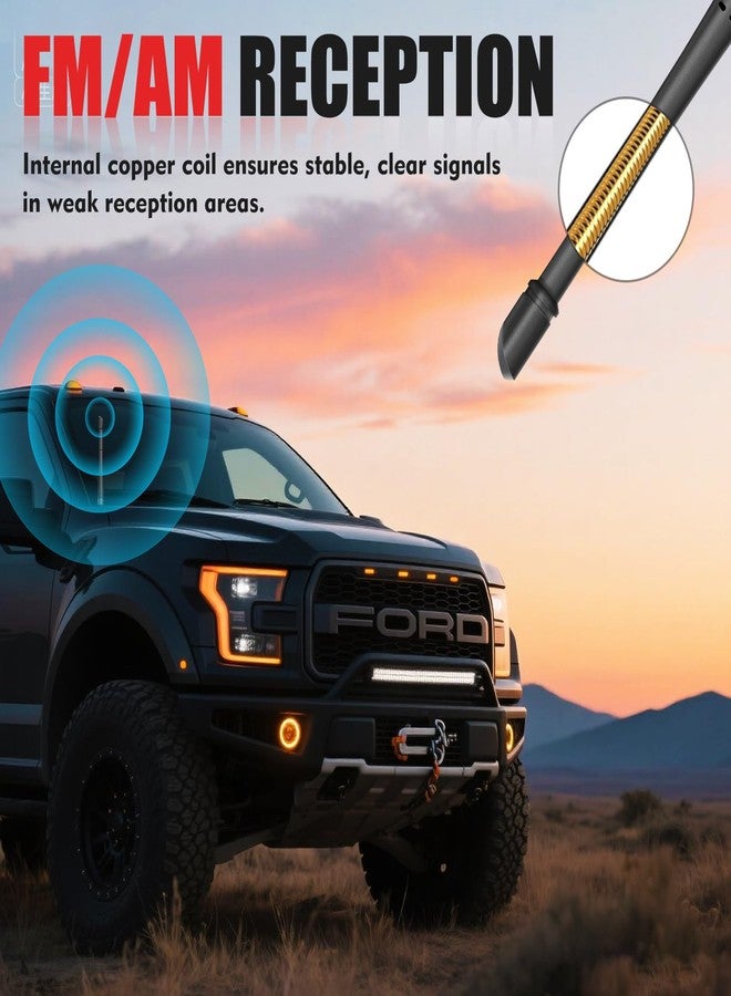 Kerros 7 Inches Short Antenna for Ford F150 2009-2025 & Bronco 2021-2025, Rubber Replacement Antenna, F150 Accessories, Internal Copper Coil for Enhanced AM/FM Reception & Car Wash Proof, Easy Installation - Image 5